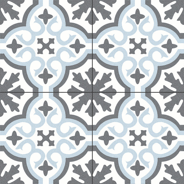 Chelsea Sky 45 x 45cm Porcelain Pattern Tile - 1.22 sqm perbox