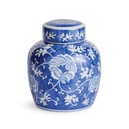 Chinoiserie Lotus Lidded Jar