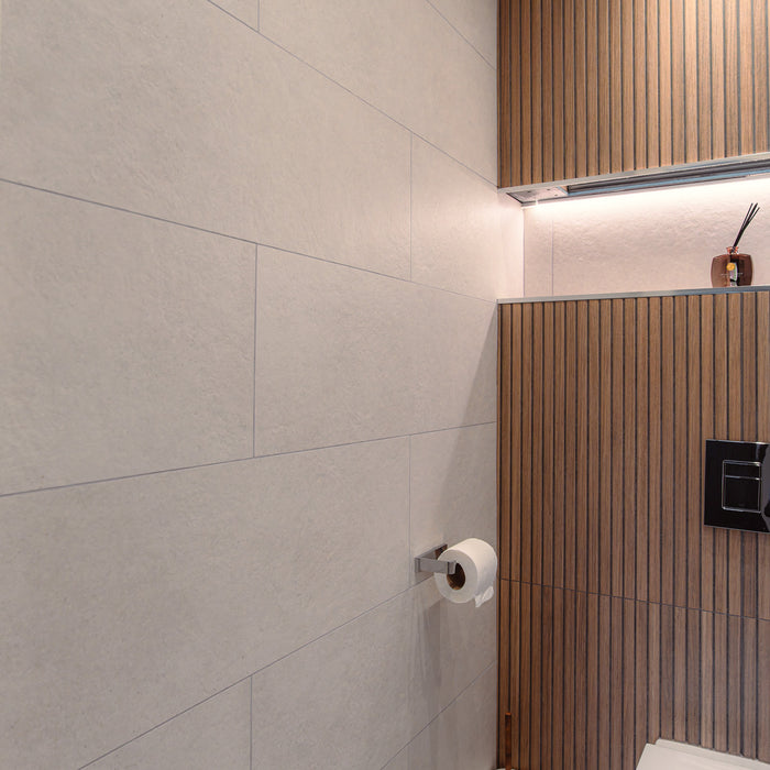 Clunia Natural 31 x 98cm Matt Rectified White Body Tile - 1.21sqm perbox