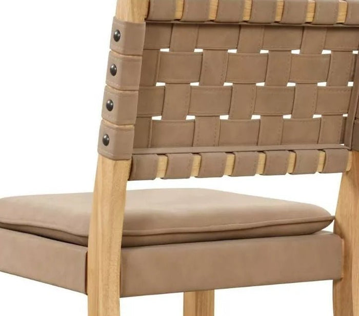 Cohen Faux Leather Barstool - Brown (Set of 2) - Wichita Home Outlet