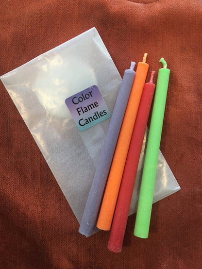 Color Flame candles