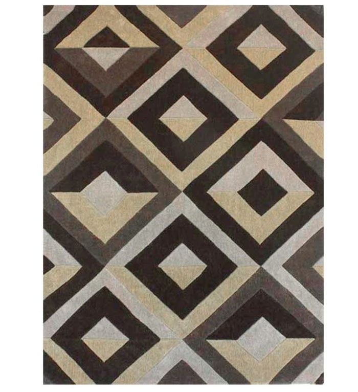 Concepts 840 Area Rug 6'11" x 10'1" - Chocolate - Wichita Home Outlet