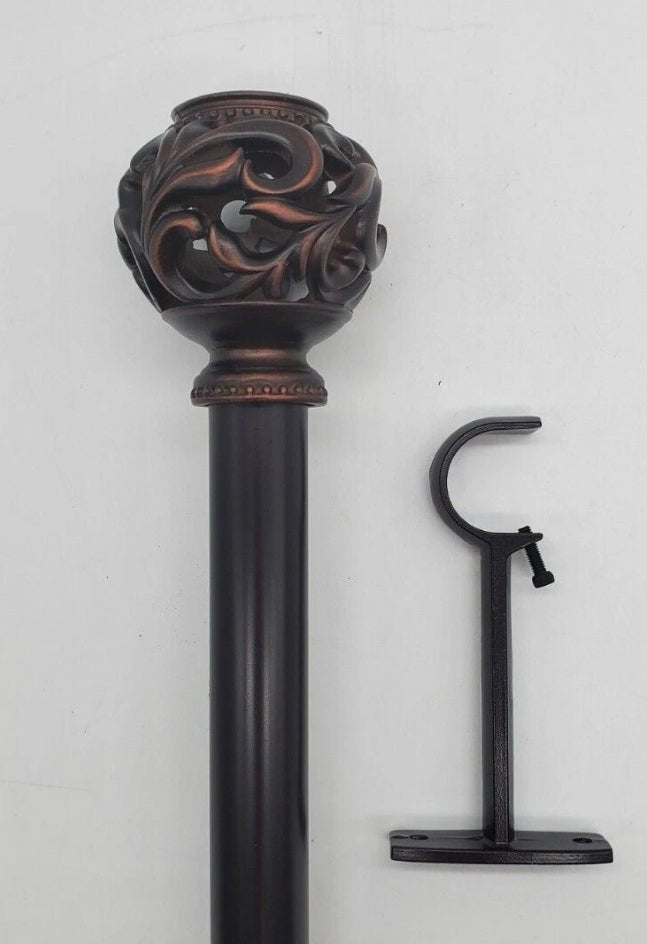 Constance Open Ball Adjustable Curtain Rod - Wichita Home Outlet