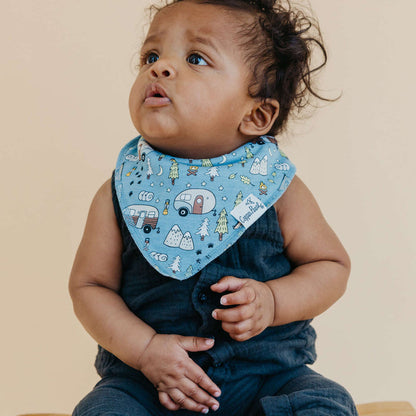 Copper Pearl Baby Bandana Bibs | Bridger