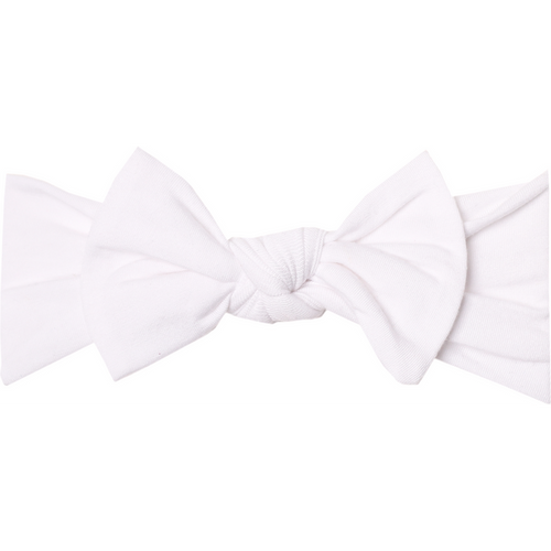 Copper Pearl Knit Headband Bow | Dove