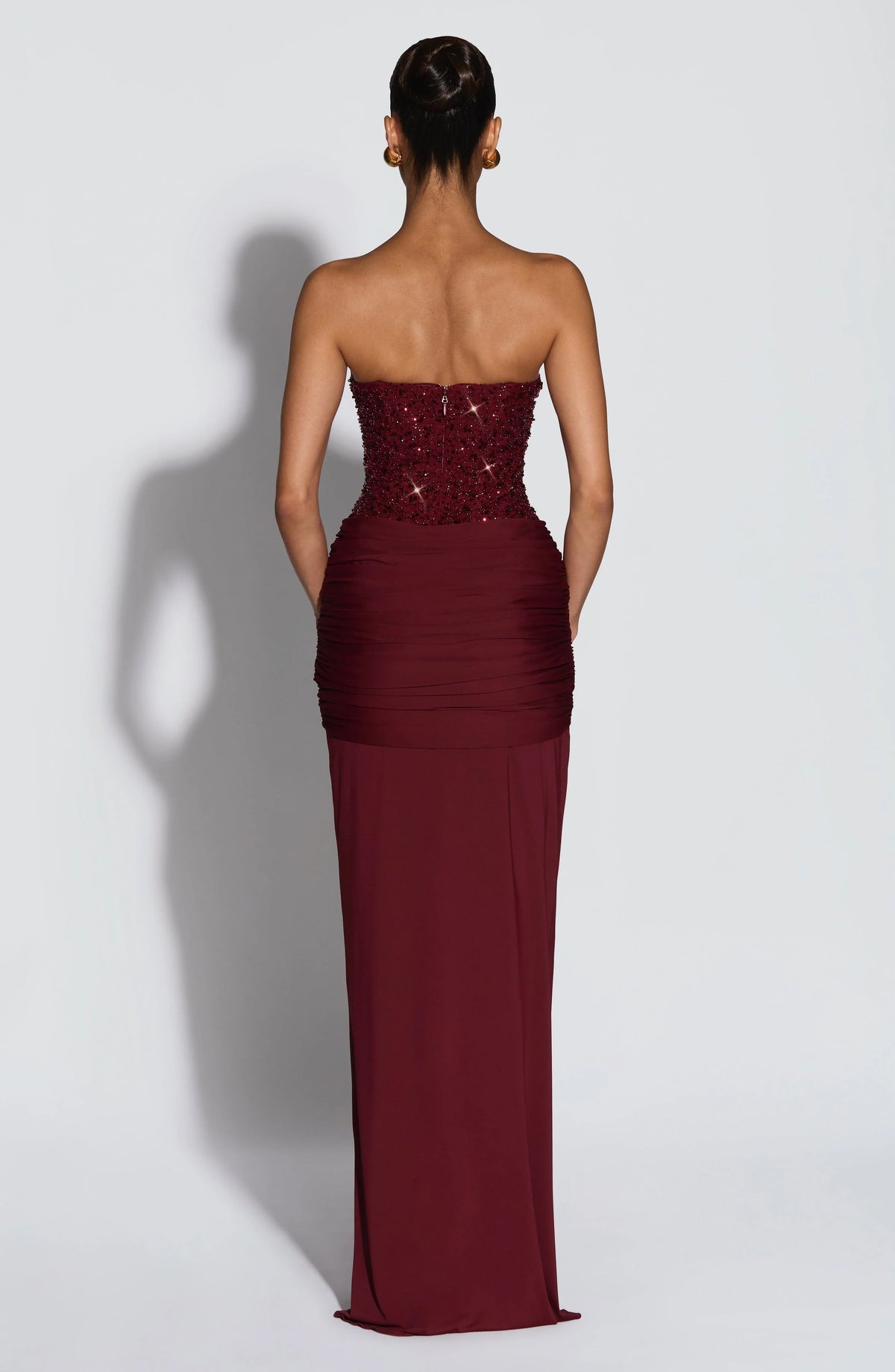 Carina Maxi Dress - Burgundy