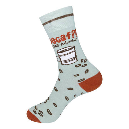 Decaf? That’S Adorable Coffee Socks - Closeout | Funatic - Wichita Home Outlet