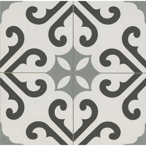 Derby Grey 45 x 45cm Porcelain Pattern Tile - 1.22 sqm perbox