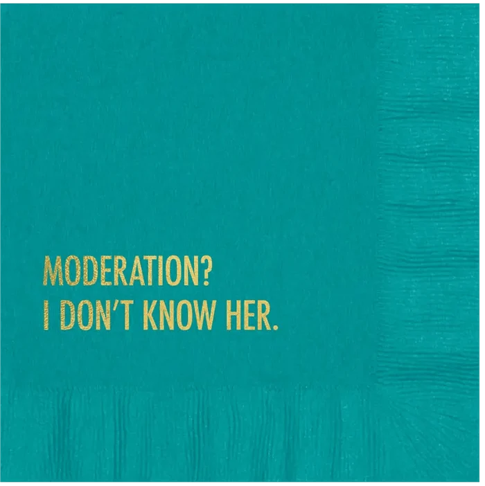 Don't Know Moderation Cocktail Napkins - Wichita Home Outlet