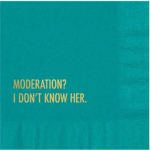 Don't Know Moderation Cocktail Napkins - Wichita Home Outlet