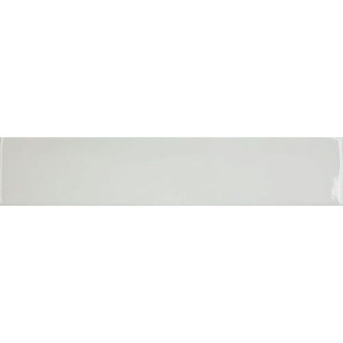 Downtown Glossy Blanco White 5 x 25cm Porcelain Wall Tile - 0.75sqm perbox
