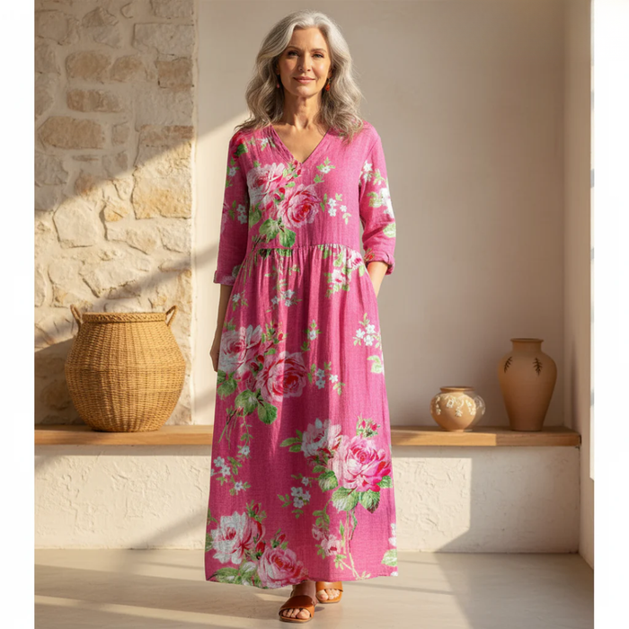 Edith - Bold Blossom Dress
