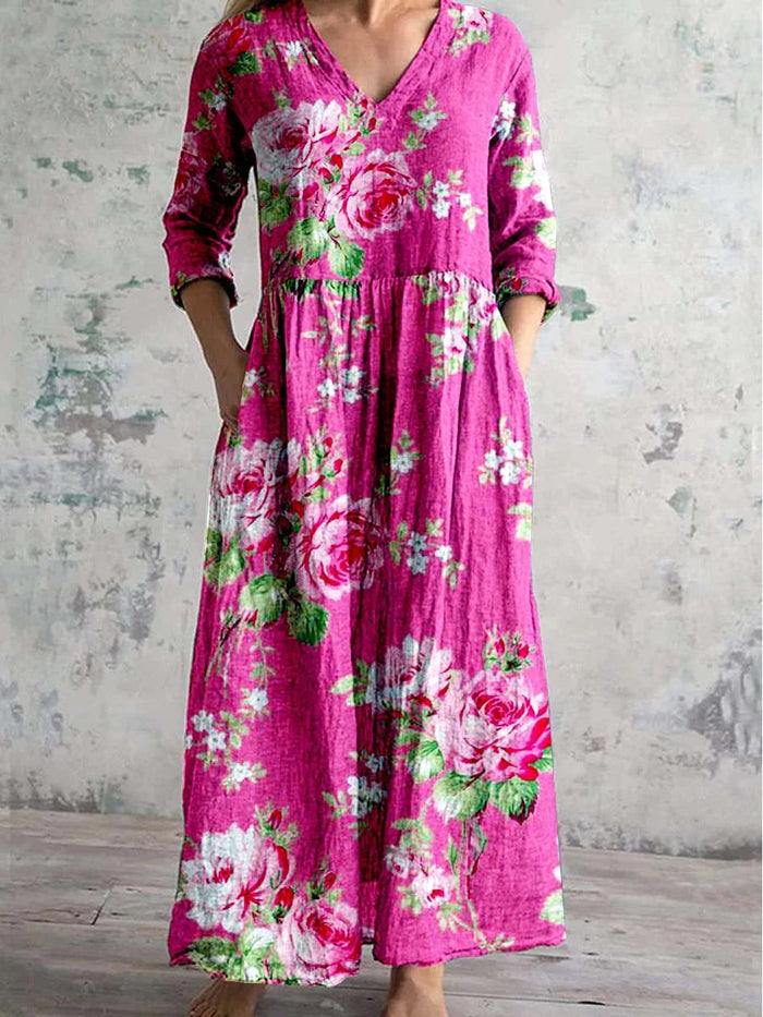 Edith - Bold Blossom Dress