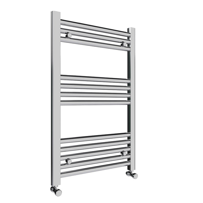 Eliseo Ricci  800 x 500mm Straight Heated Towel Rail - Chrome
