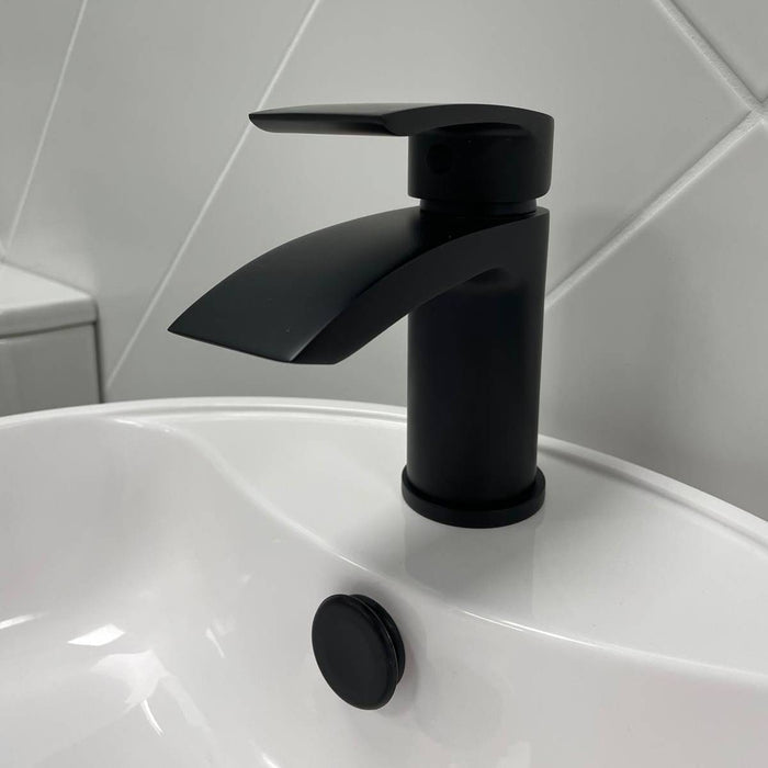 Eliseo Ricci Flow Mono Basin Mixer inc. Waste - Matt Black