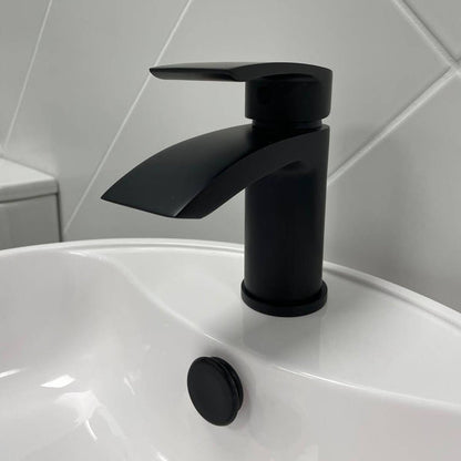Eliseo Ricci Flow Mono Basin Mixer inc. Waste - Matt Black