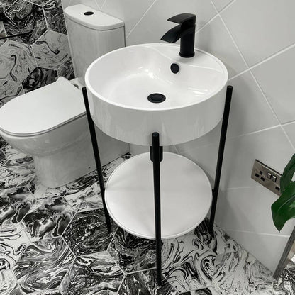 Eliseo Ricci Flow Mono Basin Mixer inc. Waste - Matt Black