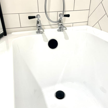 Eliseo Ricci Press Top Bath Waste & Overflow - Black