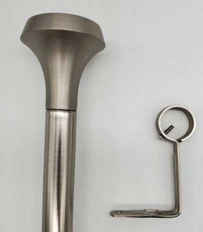 Ella 1" Adjustable Curtain Rod - Nickel - Two Sizes - Wichita Home Outlet