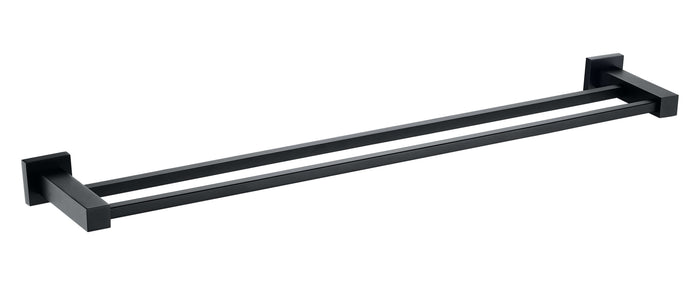 ER Noir Double Towel Bar - Black