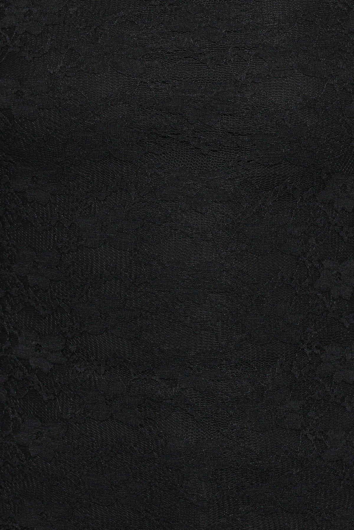 Skyler Square Neck Stretch Lace Top - Black