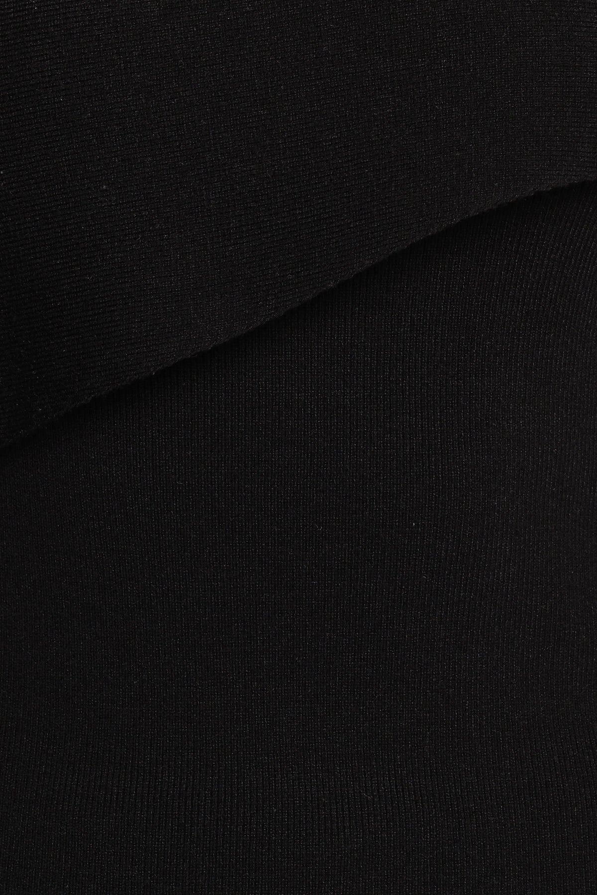 Charama Off Shoulder Knit Top - Black