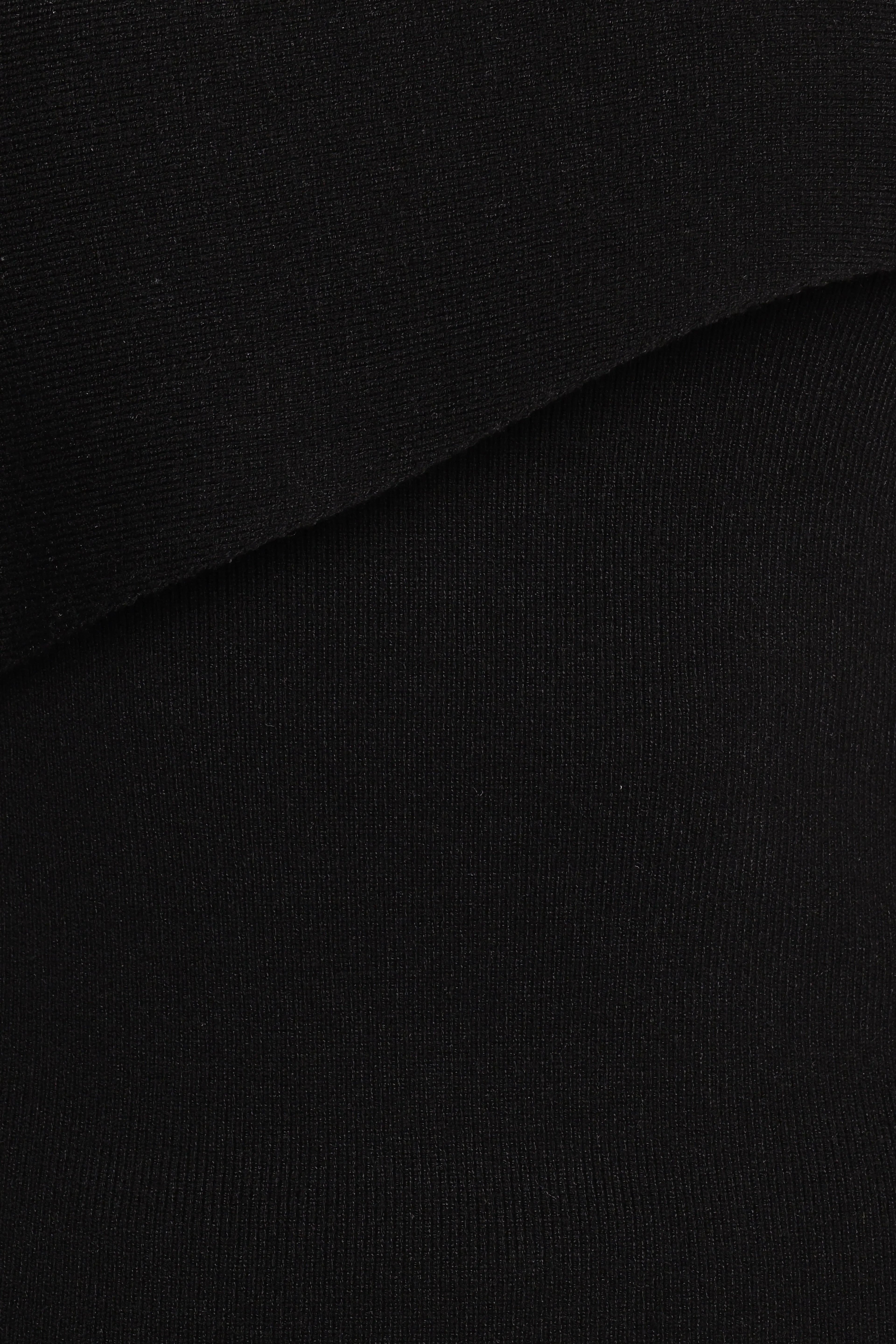 Charama Off Shoulder Knit Top - Black