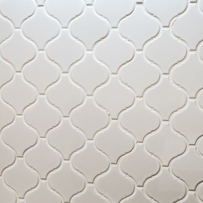 Flame White Gloss 28 x 24.6cm Mosaic Sheet