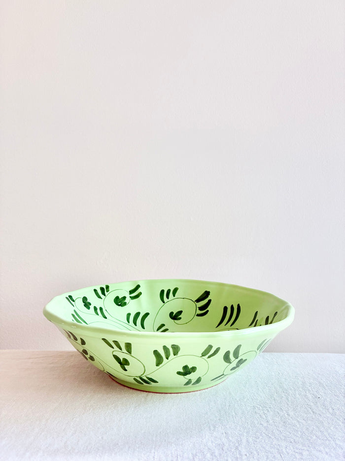 Fresco Serving Bowls S/M/L - Spring Green & Emerald