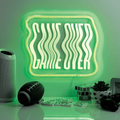 GAME OVER Neon Wall Sign - Wichita Home Outlet