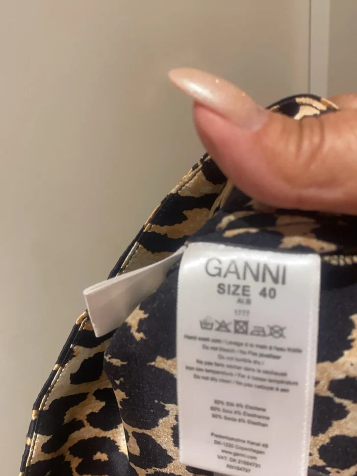Ganni-sidenblus NWT