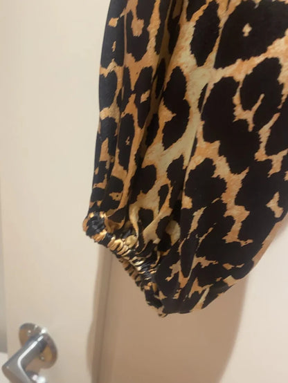 Ganni-sidenblus NWT