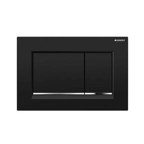 Geberit Sigma30 Dual Flush Plate - Black Chrome 115.883.KM.1