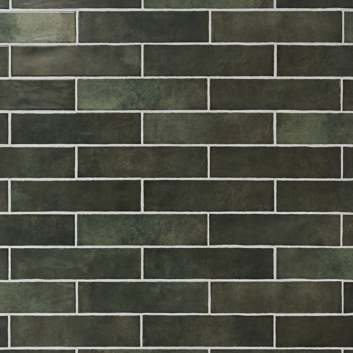 Gemstone Emerald 7.5 x 30cm White Body Tile - 1sqm perbox
