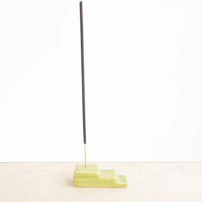 Geometric Incense Holder - Lime