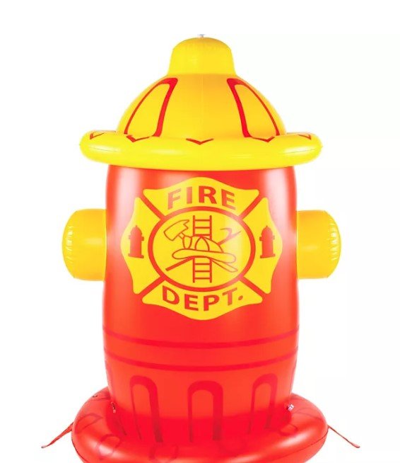 Giant Inflatable Fire Hydrant Backyard Water Sprinkler - Wichita Home Outlet