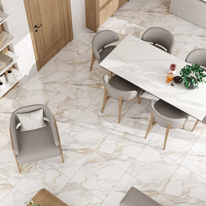 Greylac Gold Polished 60 x 60 Rectified Porcelain Tile - 1.44sqm Perbox
