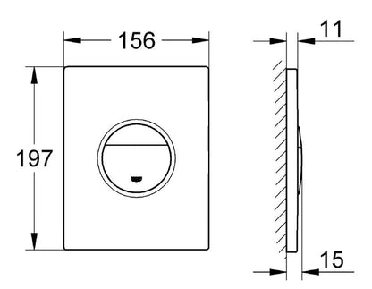 Grohe Nova Cosmopolitian Flush Plate