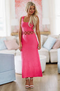 Just For You Midi Dress - Magenta