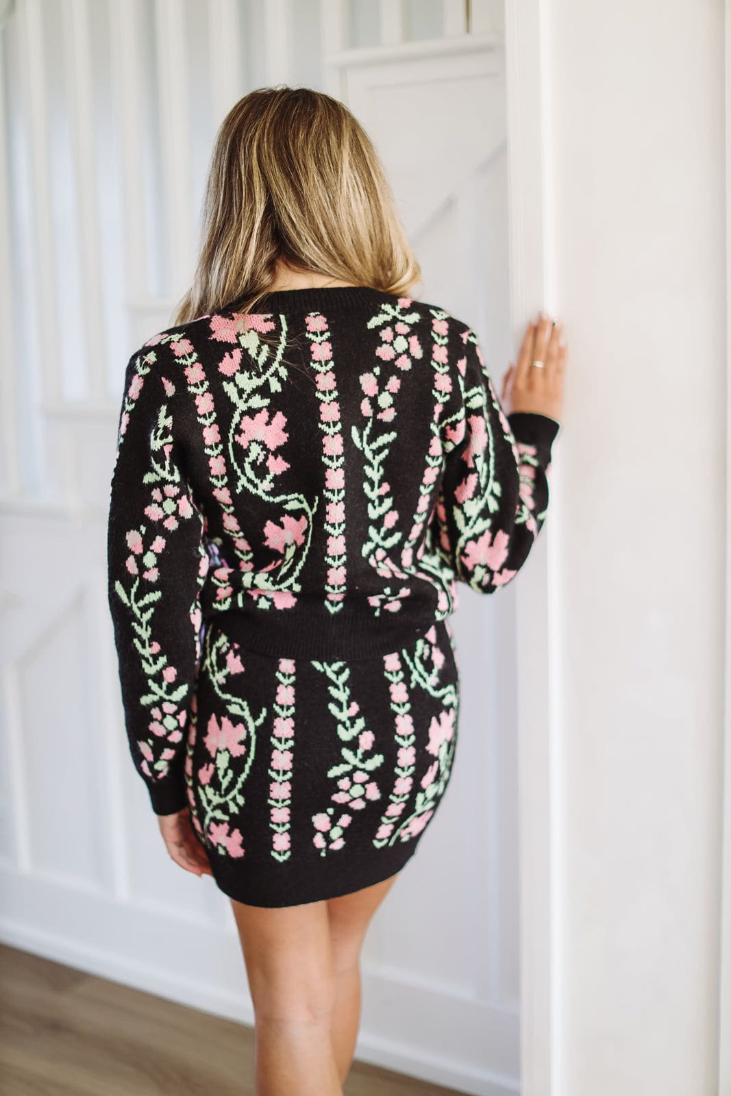 More to Come Knit Mini Skirt -  Black