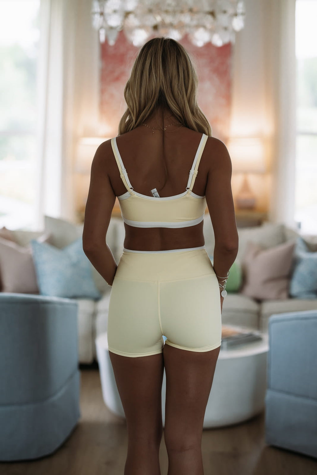 Double Layered Bra Top - Lemon Yellow
