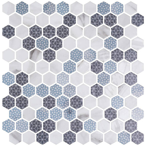 Hex Gilda 30.1 x 29.0cm Mosaic Sheet