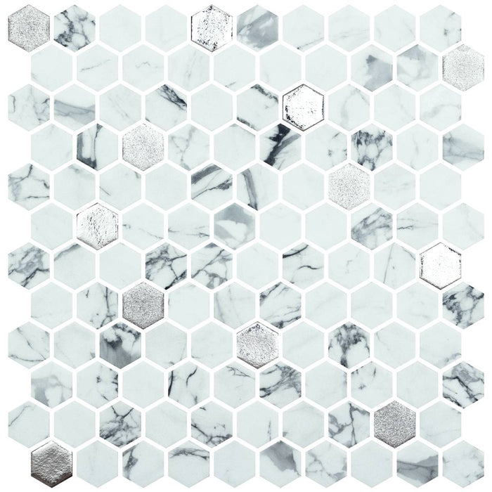 Hex Umber Mosaic 30.1 x 29.0cm Sheet