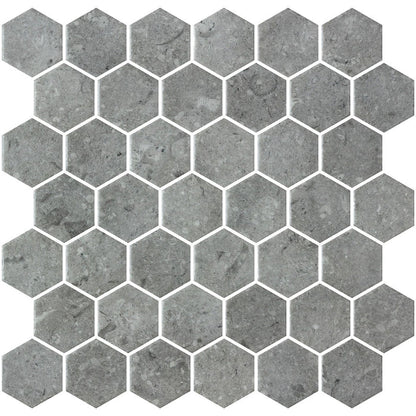 Hex XL Normatech Anthracite Matte 28.6 x 28.4cm Mosaic Sheet