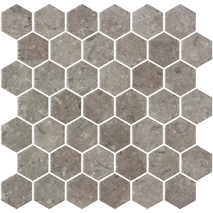 Hex XL Normatech Dark Taupe Matte 28.6 x 28.4cm Mosiac Sheet