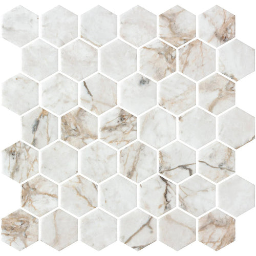 Hex Xl Yada Matte 28.6 x 28.4cm Mosaic Sheet