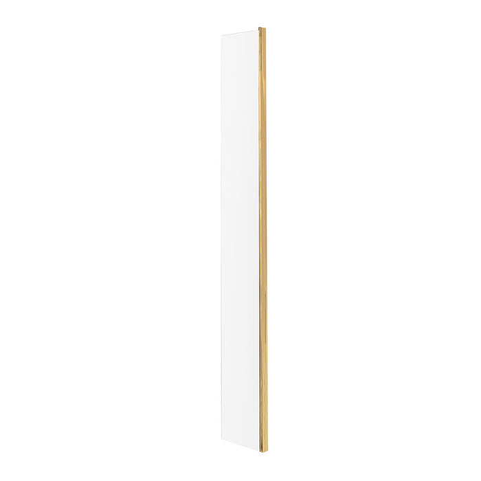 Hudson Reed 215mm Wetroom Return Screen - Brushed Brass