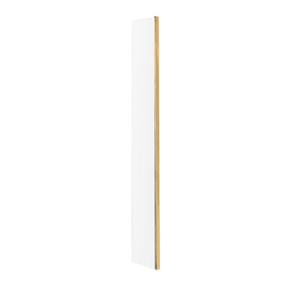 Hudson Reed 215mm Wetroom Return Screen - Brushed Brass