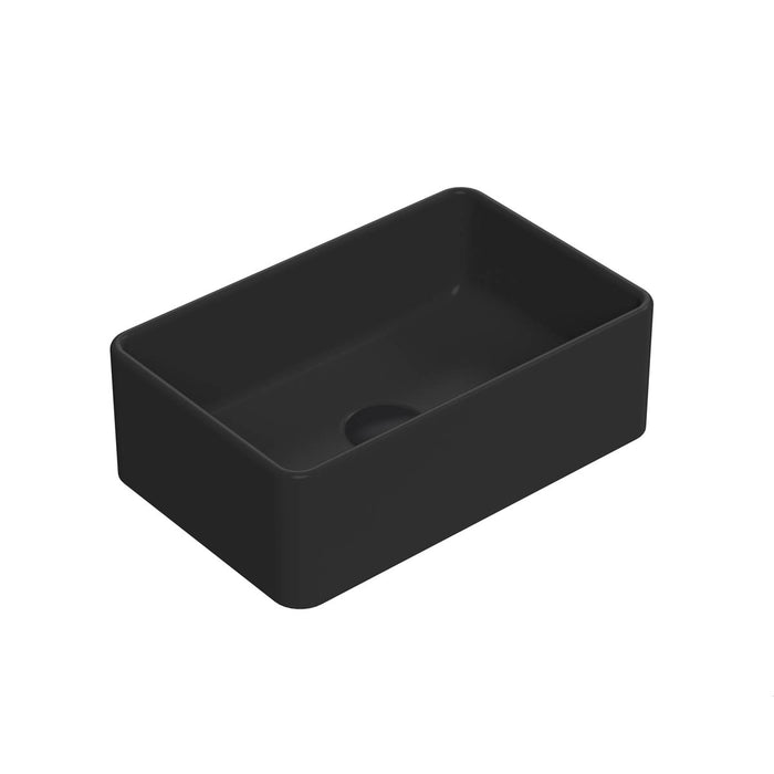 Hudson Reed Rectangular Basin - Matt Black 120x365x235mm