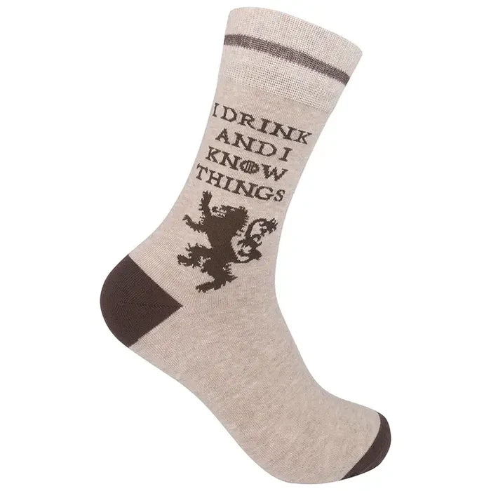 I Drink & I Know Things Socks - Wichita Home Outlet